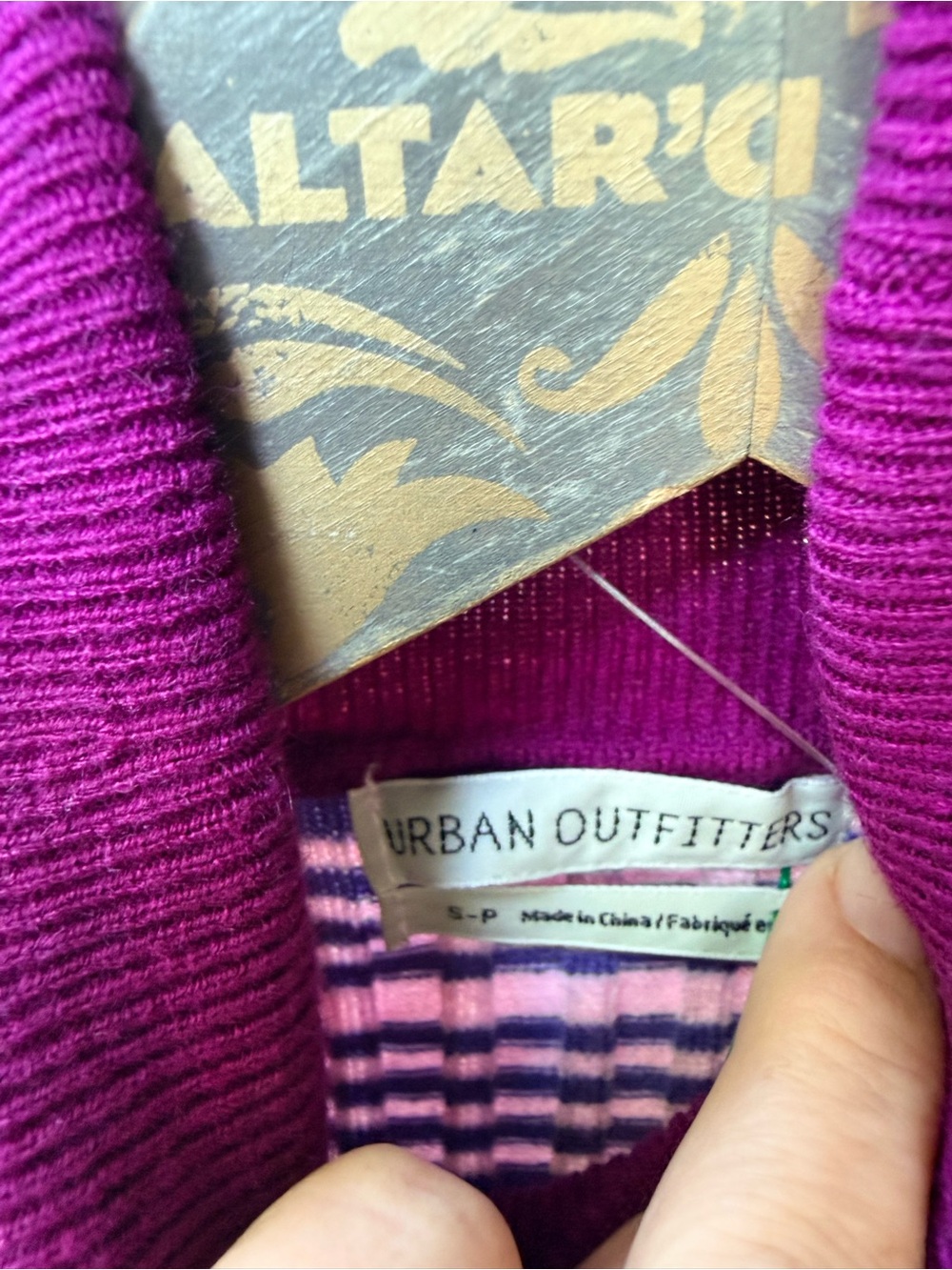 Urban Outfitters Striped Ribbed Tank in Purple, Orange, Yellow - Picture 5 of 7